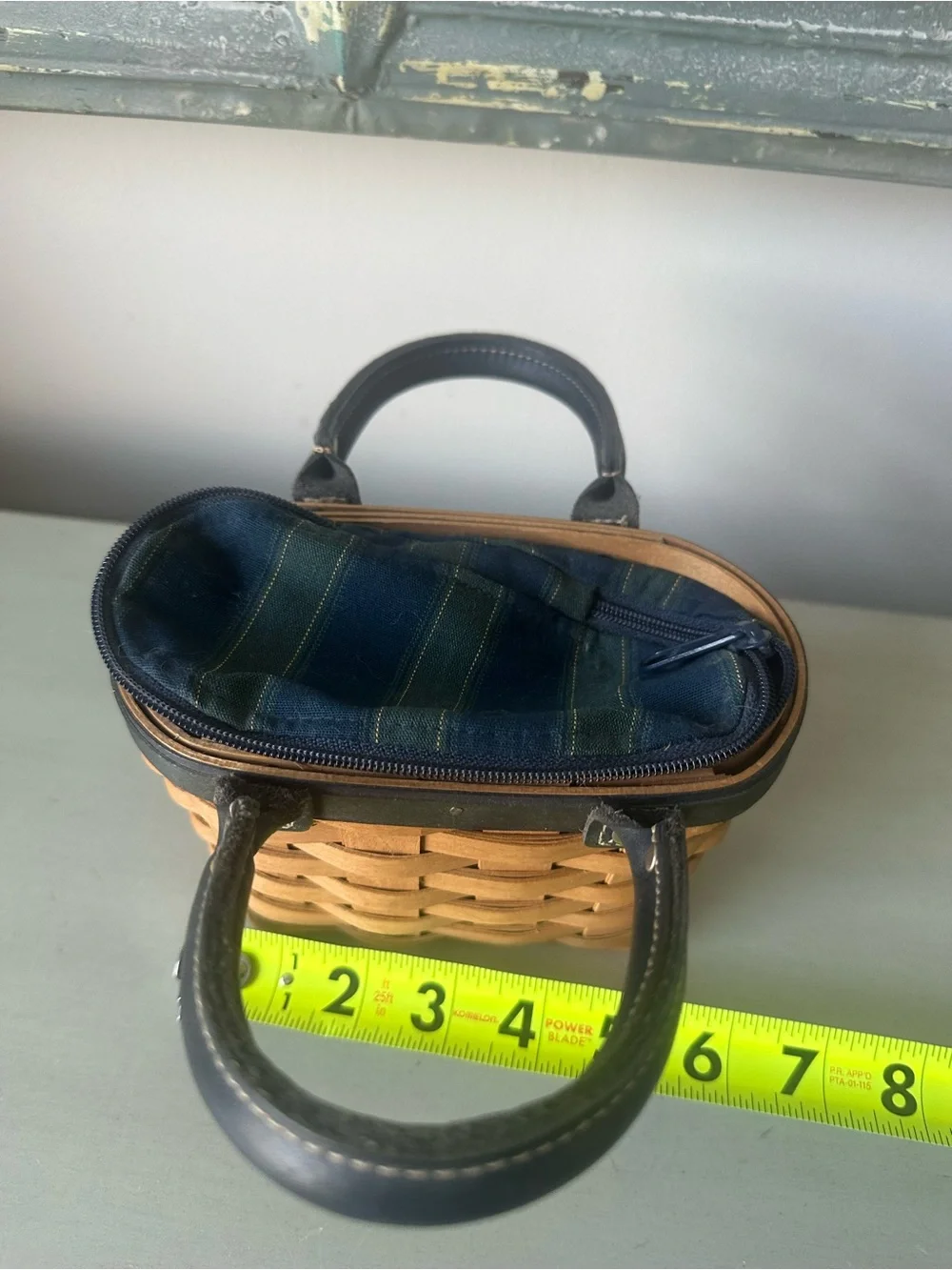 Vintage Longaberger collector club renewal mini purse basket liner and protector